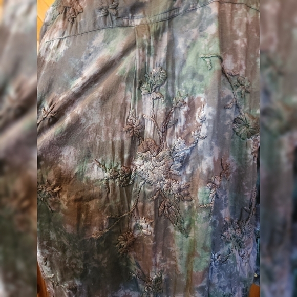 Kyla Seo Tie Dye Button Up Top Sz S - Picture 8 of 12